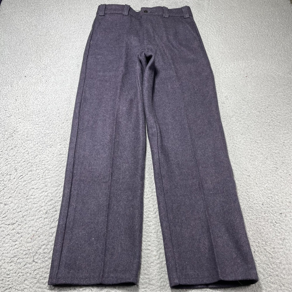Codet Pants‎ Mens 32x30 Purple Wool Flannel Straight Leg Dress Workwear Canada